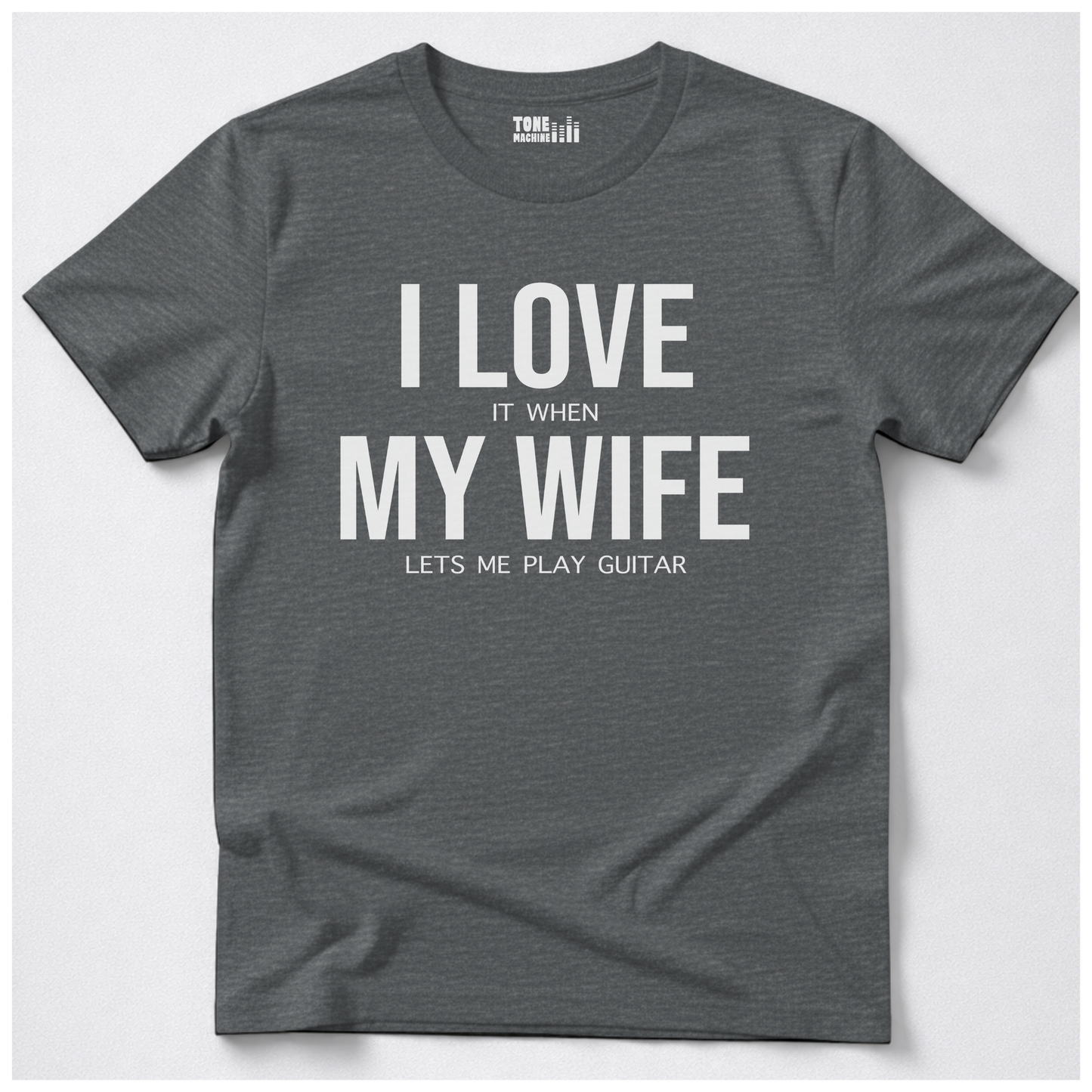 I Love My Wife Guitar T-Shirt