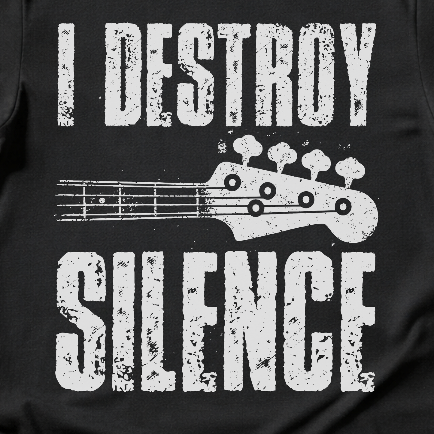 I Destroy Silence Bass T-Shirt
