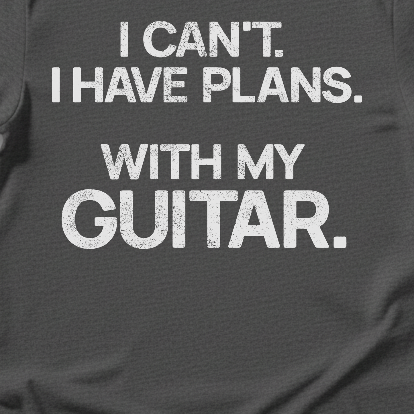 I Have Plans Guitar T-Shirt