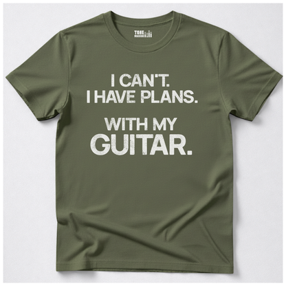 I Have Plans Guitar T-Shirt