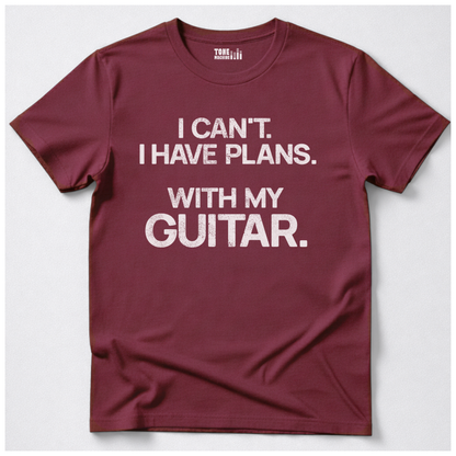 I Have Plans Guitar T-Shirt