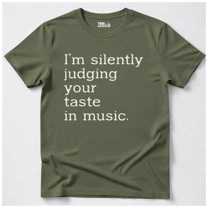 Silently Judging Your Music T-Shirt