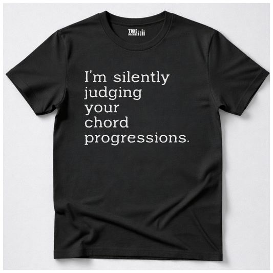 Silently Judging Guitar T-Shirt