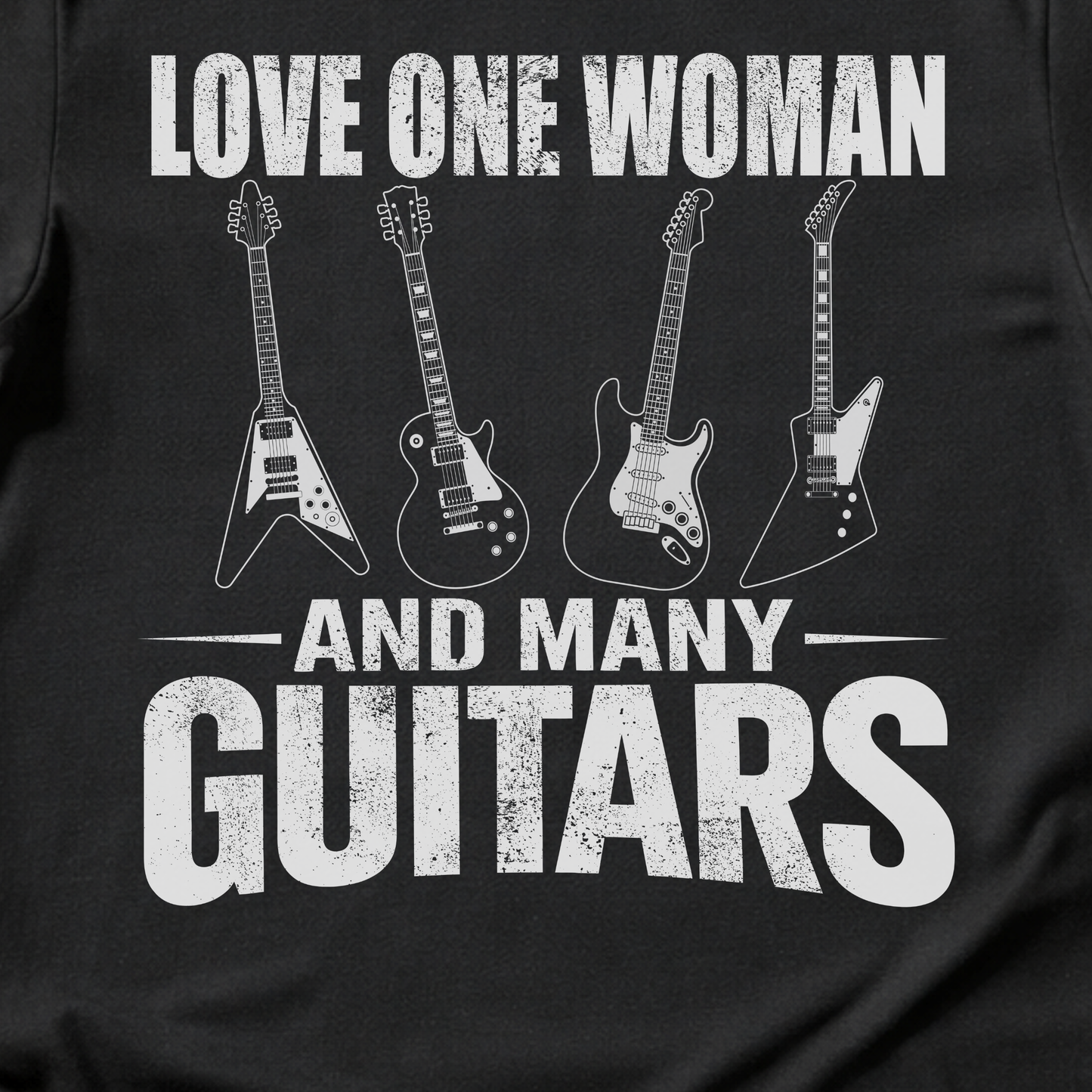 Love One Woman Many Guitars T-Shirt