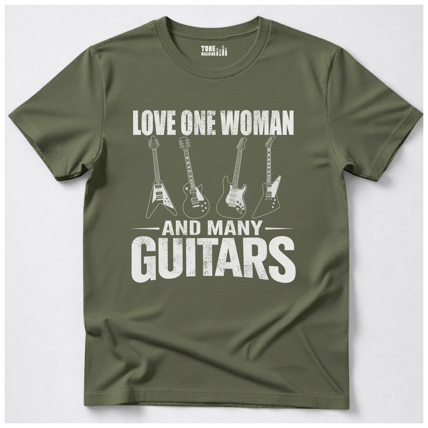 Love One Woman Many Guitars T-Shirt