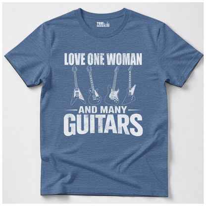Love One Woman Many Guitars T-Shirt