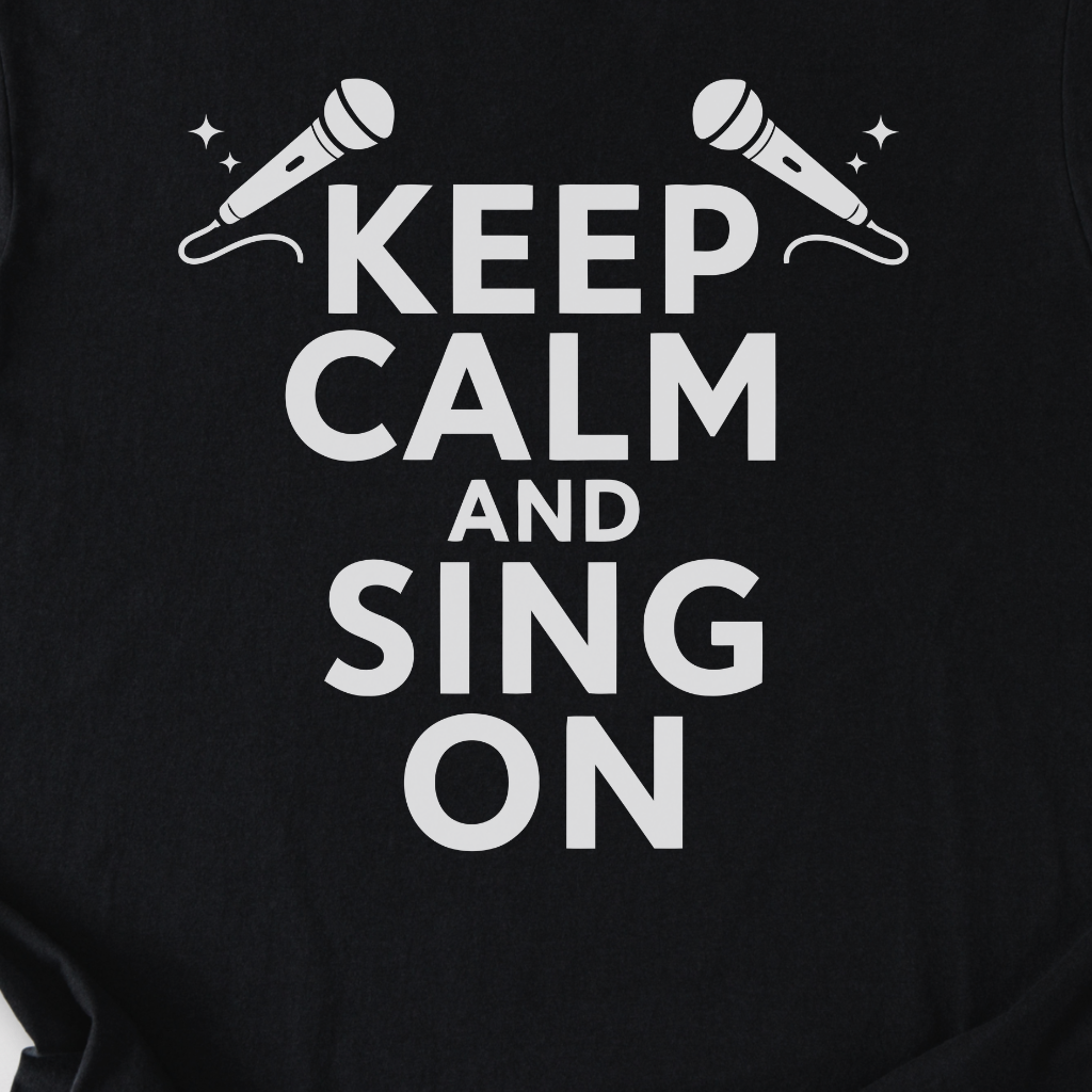 Keep Calm And Sing On T-Shirt