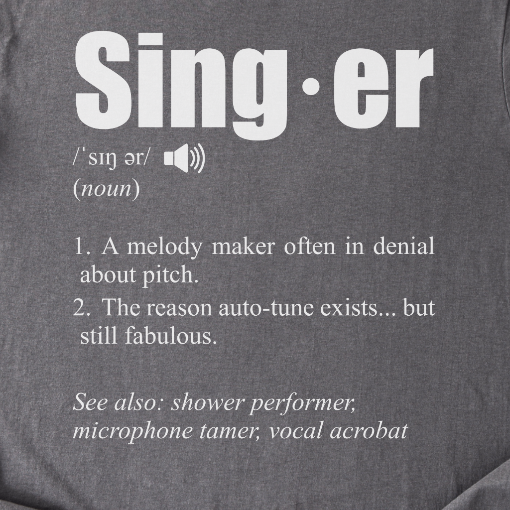Singer Definition T-Shirt
