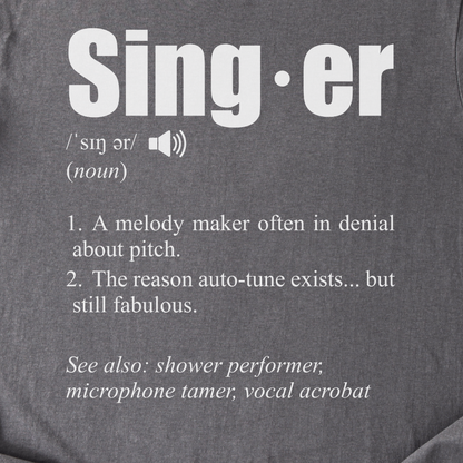 Singer Definition T-Shirt
