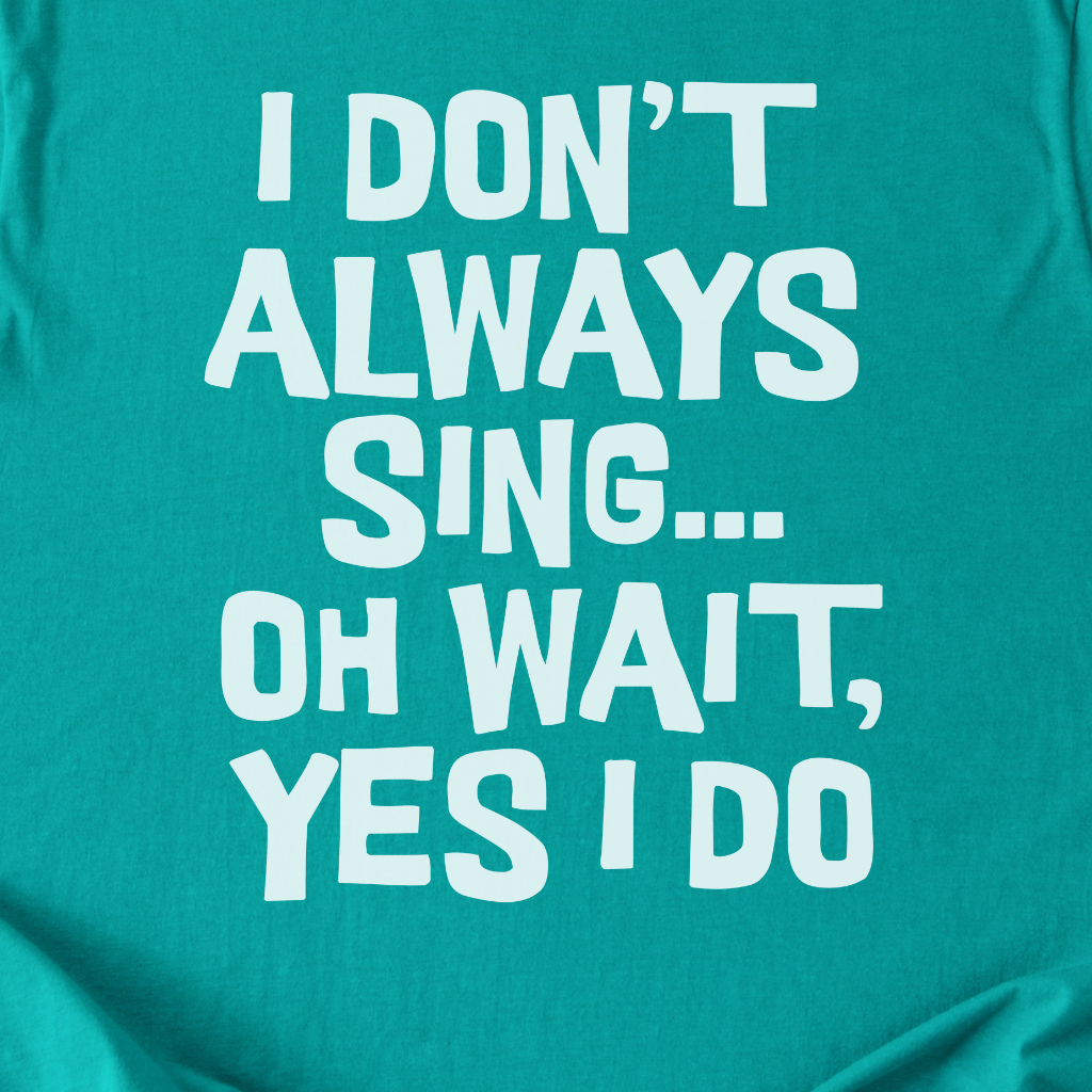 I Don't Always Sing T-Shirt