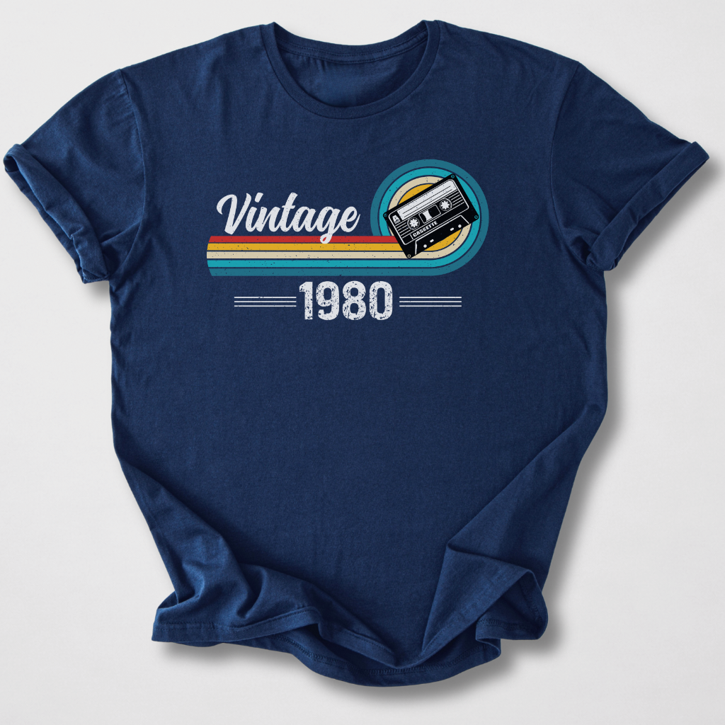 Vintage 1980 Cassette Retro T-Shirt