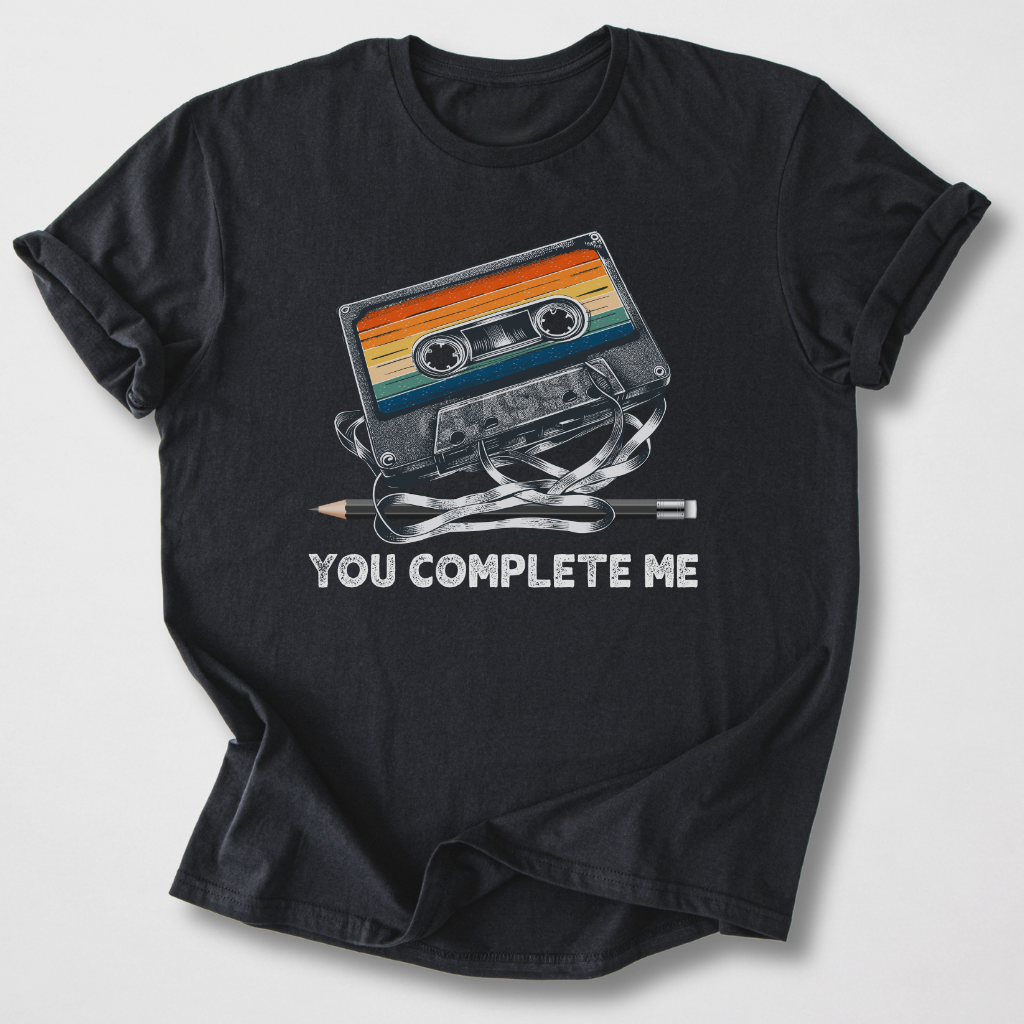 You Complete Me Cassette Retro T-Shirt