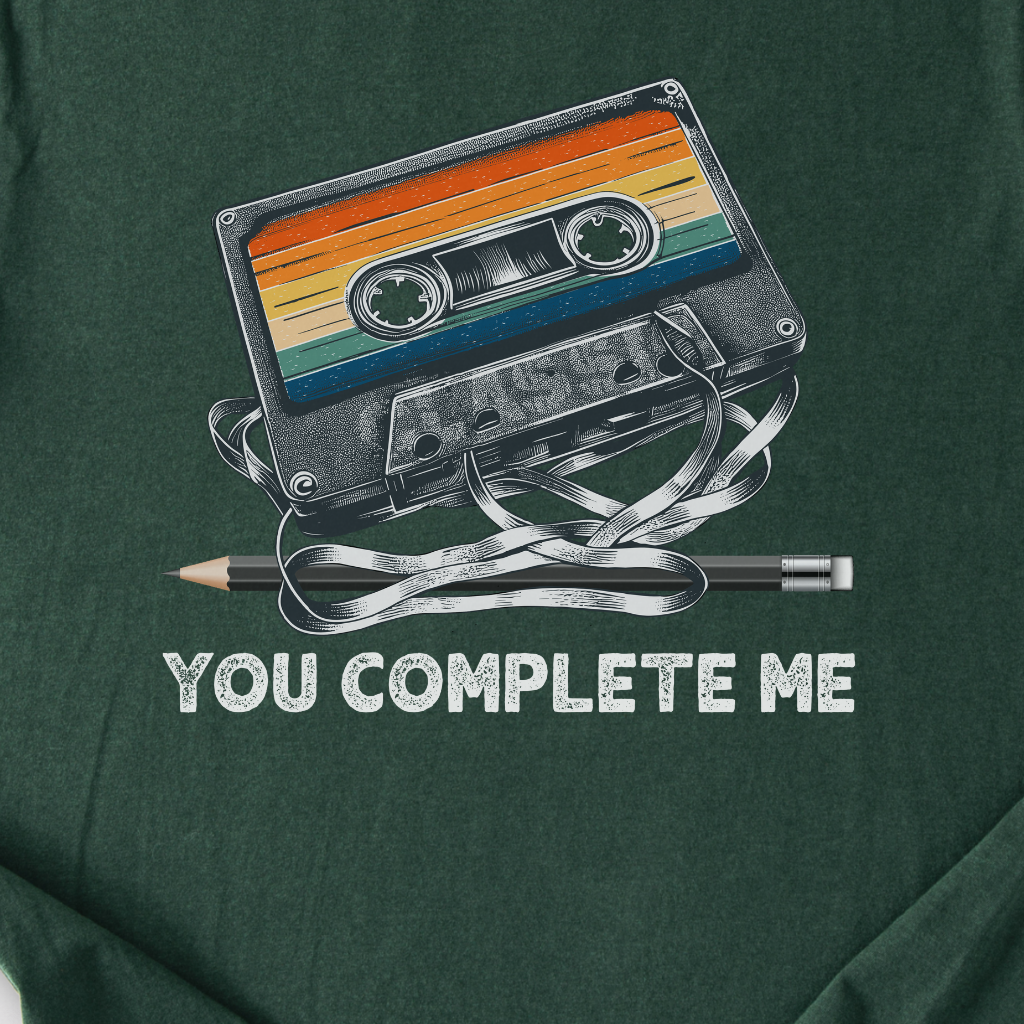 You Complete Me Cassette Retro T-Shirt