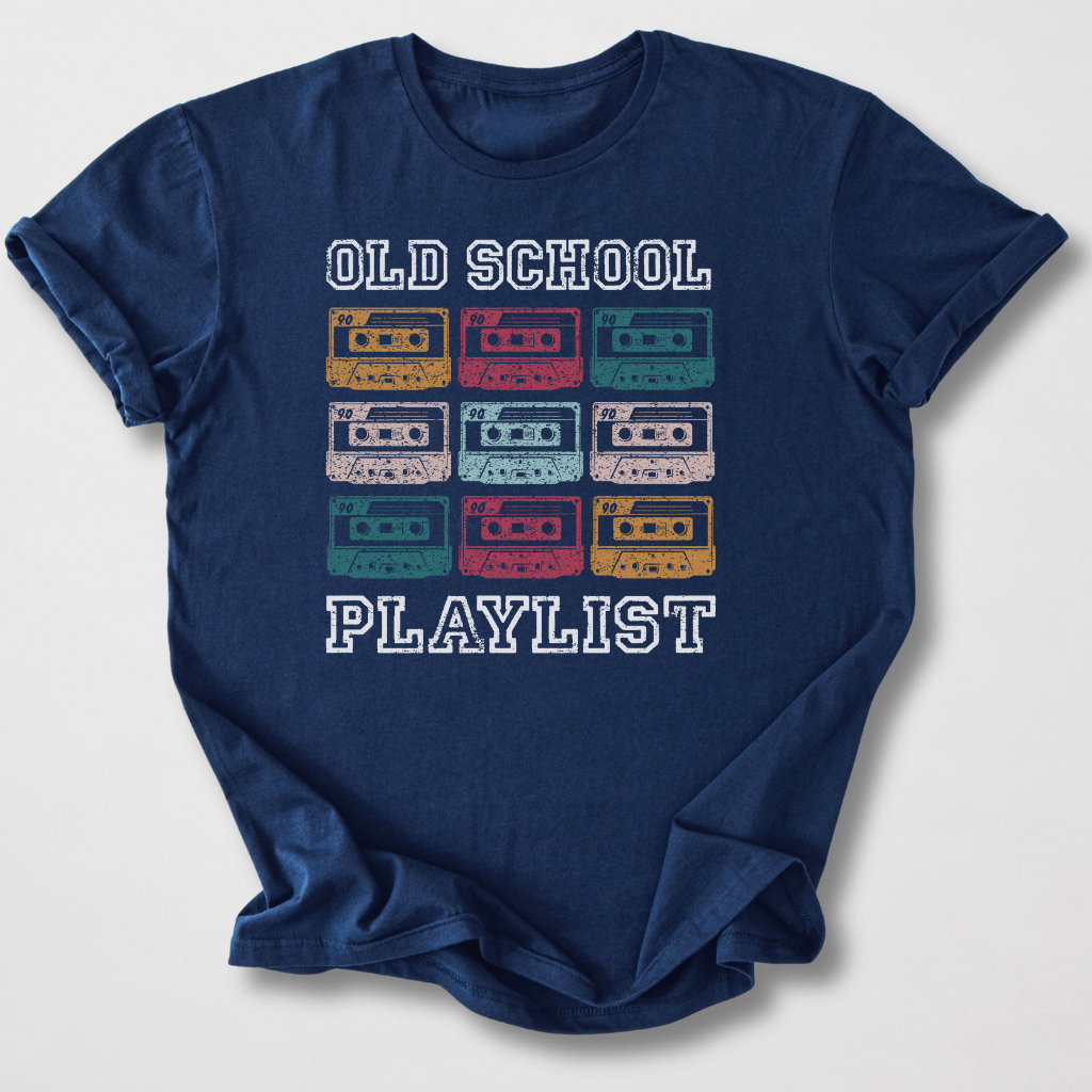 Old School Playlist Cassette Retro T-Shirt
