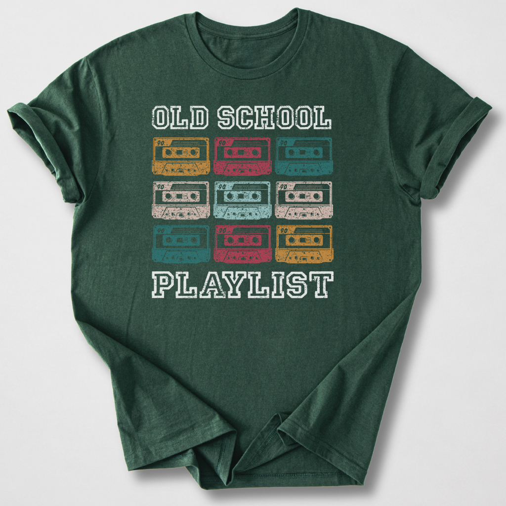 Old School Playlist Cassette Retro T-Shirt