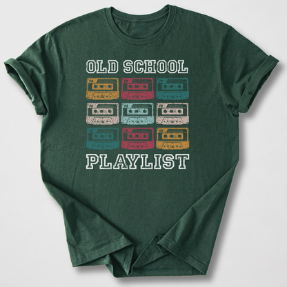 Old School Playlist Cassette Retro T-Shirt