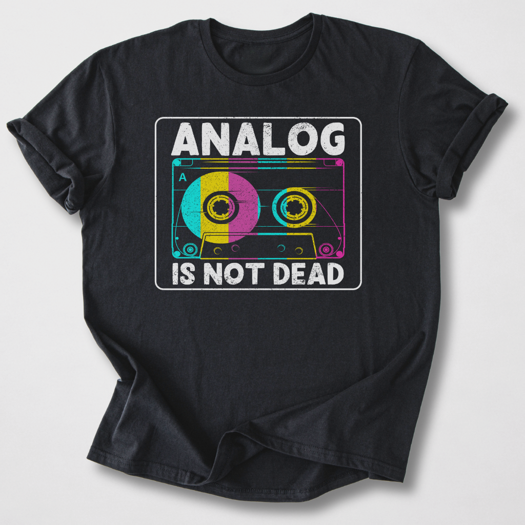 Analog Is Not Dead Cassette Retro T-Shirt