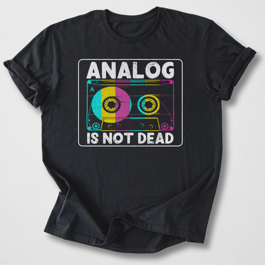 Analog Is Not Dead Cassette Retro T-Shirt