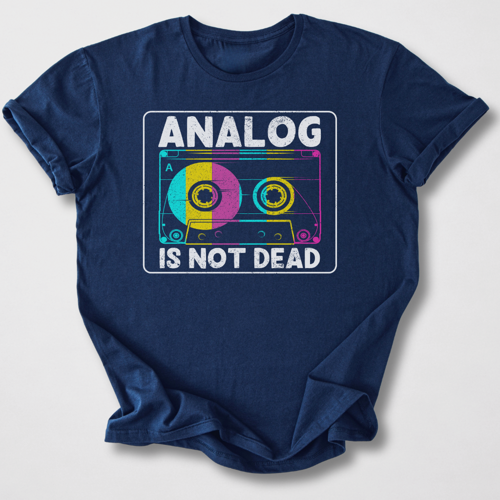 Analog Is Not Dead Cassette Retro T-Shirt