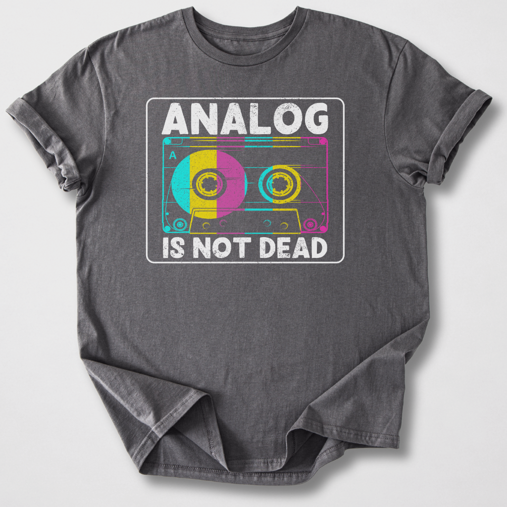 Analog Is Not Dead Cassette Retro T-Shirt