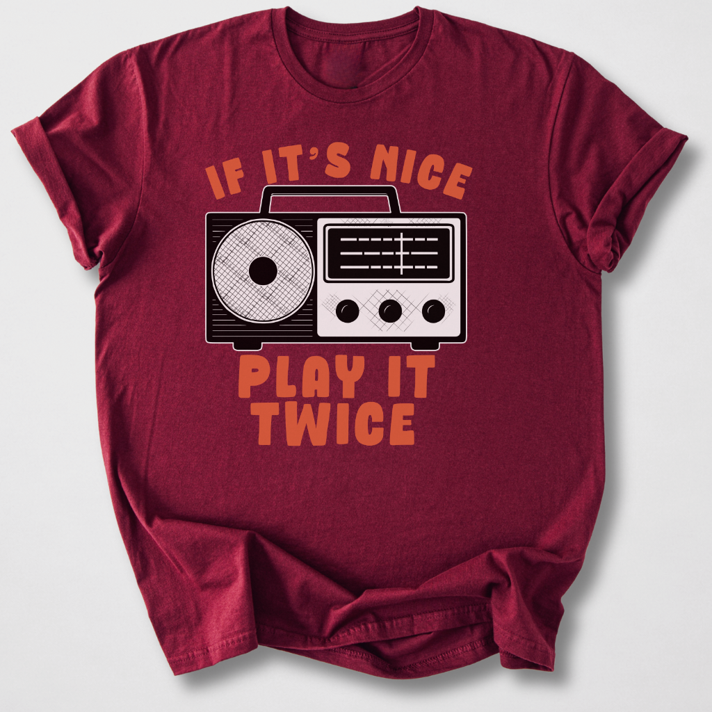 If It's Nice Play It Twice Retro T-Shirt