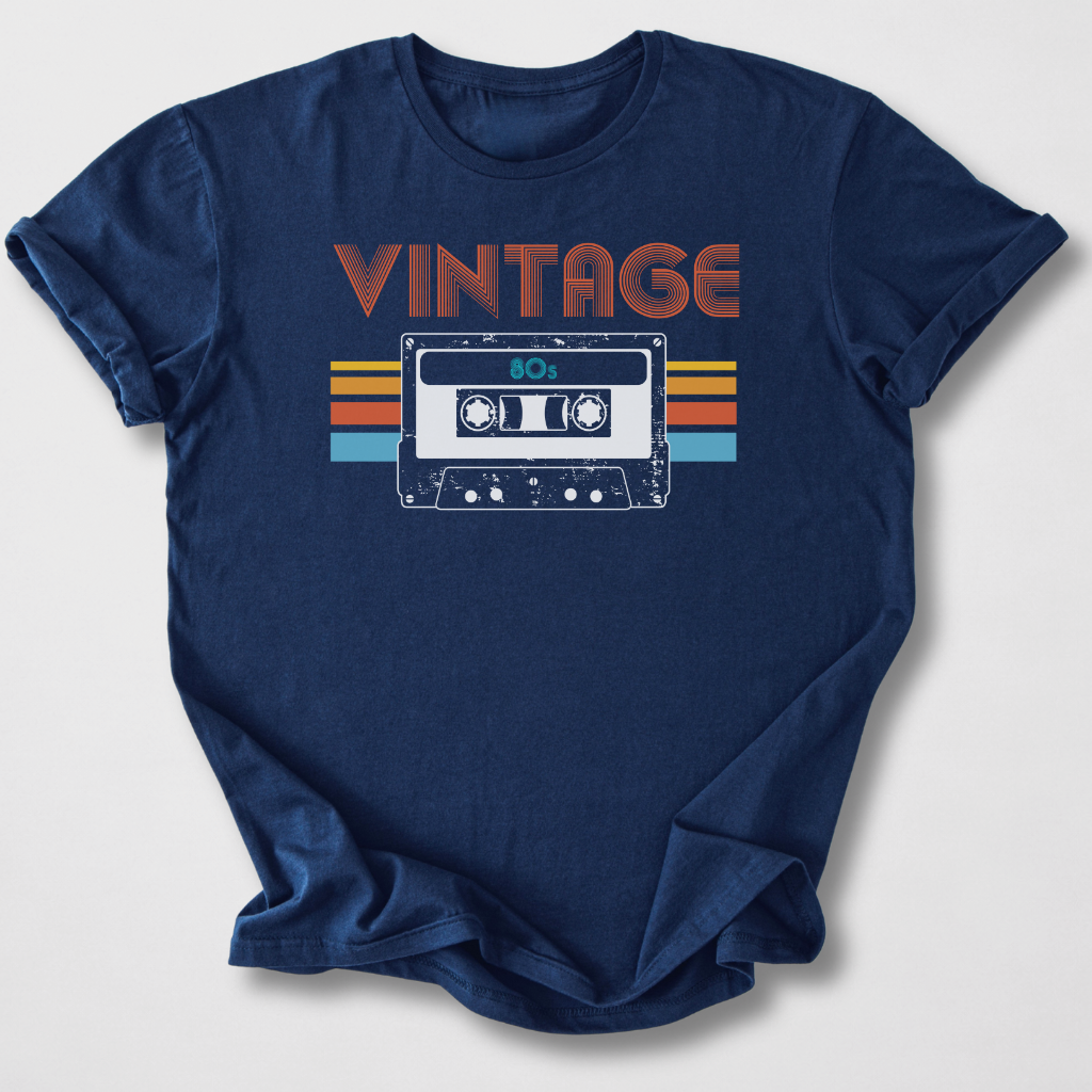 Vintage 80s Cassette Retro T-Shirt