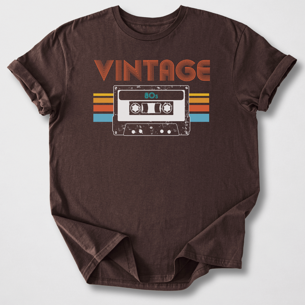 Vintage 80s Cassette Retro T-Shirt