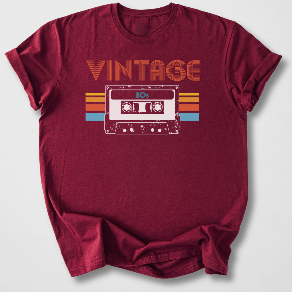 Vintage 80s Cassette Retro T-Shirt