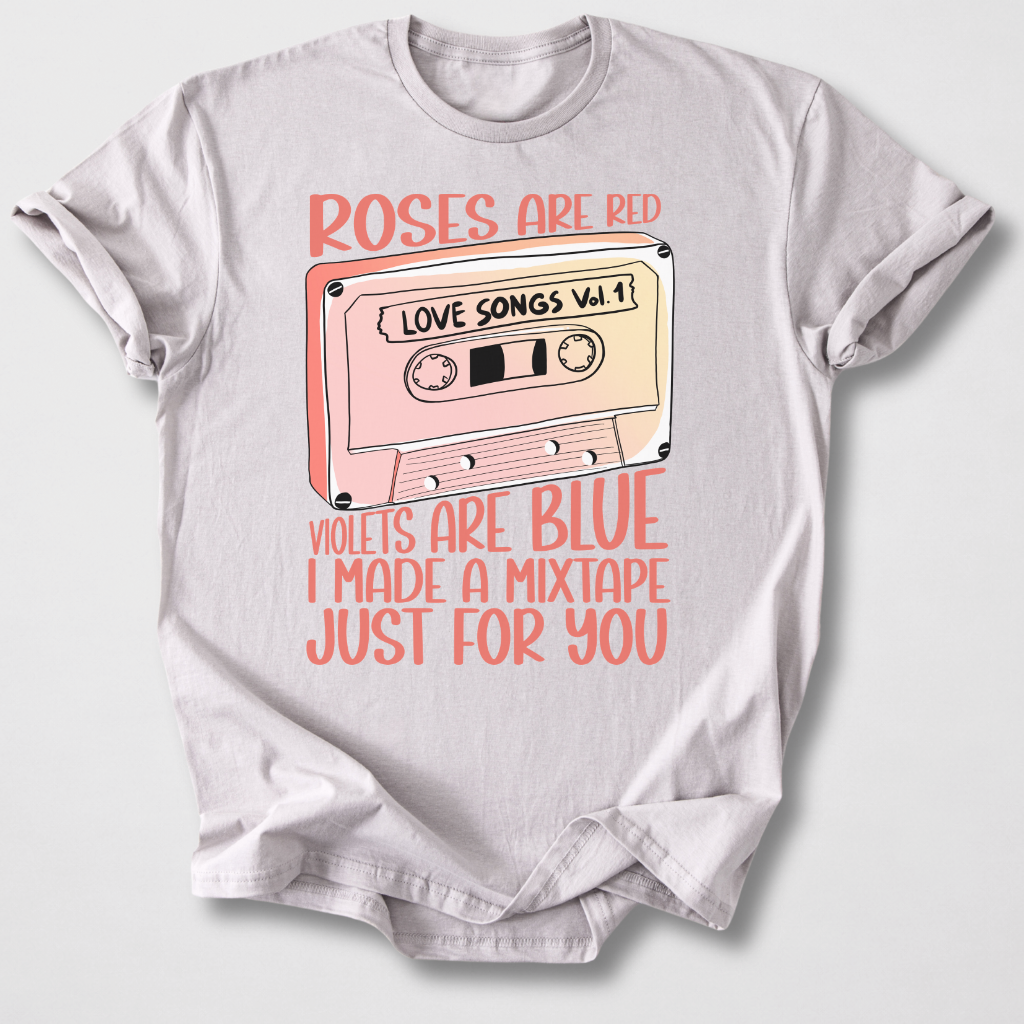 Roses Are Red Cassette Retro T-Shirt