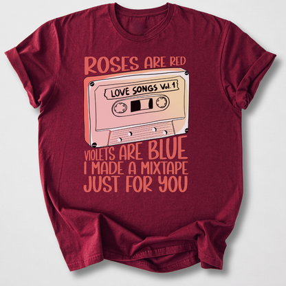 Roses Are Red Cassette Retro T-Shirt