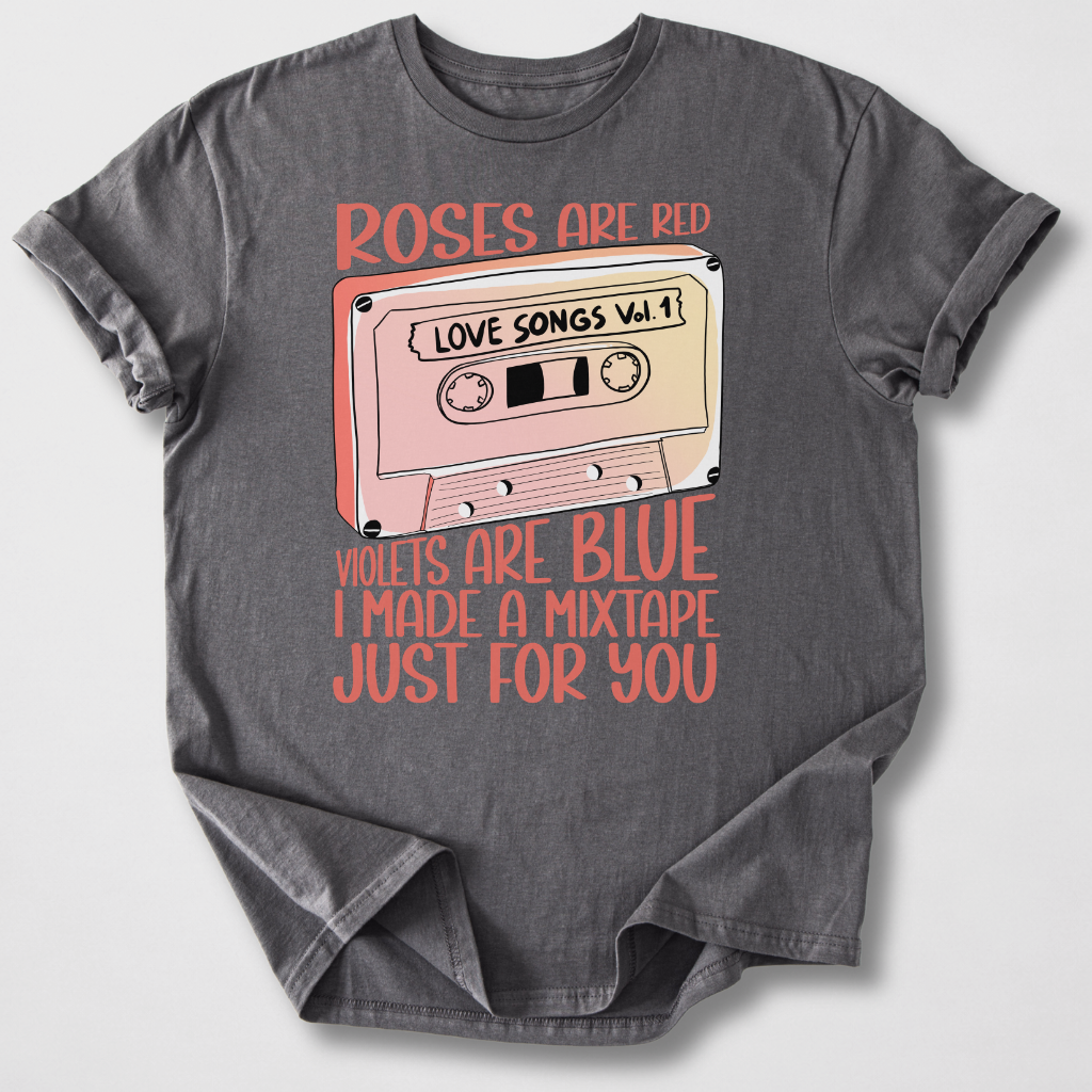 Roses Are Red Cassette Retro T-Shirt