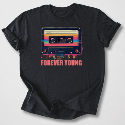 Forever Young Cassette Retro T-Shirt