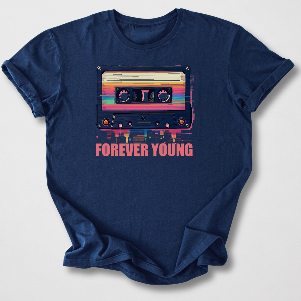 Forever Young Cassette Retro T-Shirt