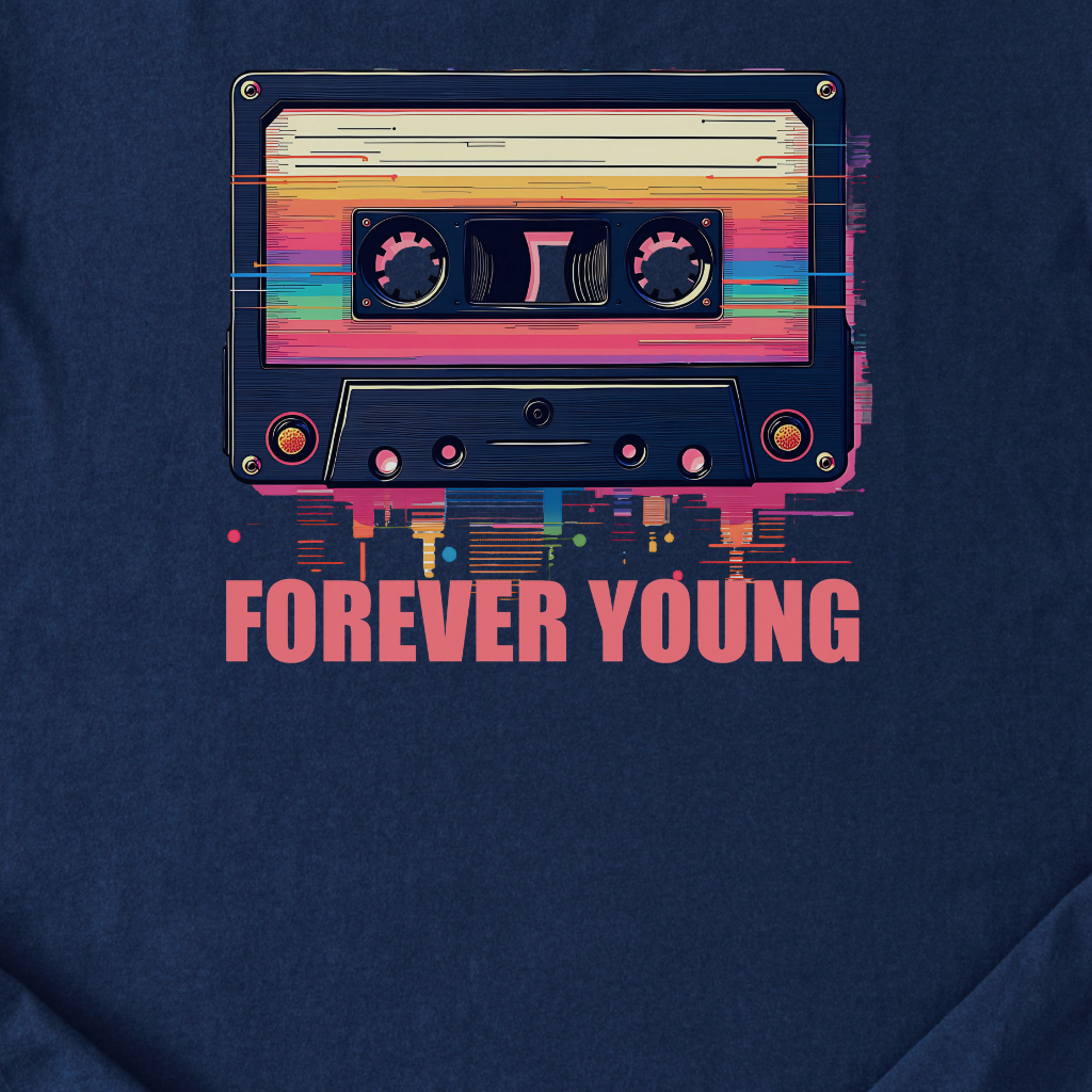 Forever Young Cassette Retro T-Shirt