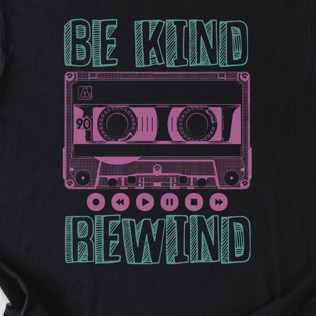 Be Kind Rewind Cassette Retro T-Shirt
