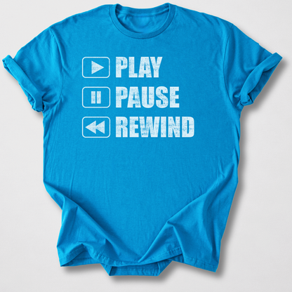 Play Pause Rewind Retro T-Shirt