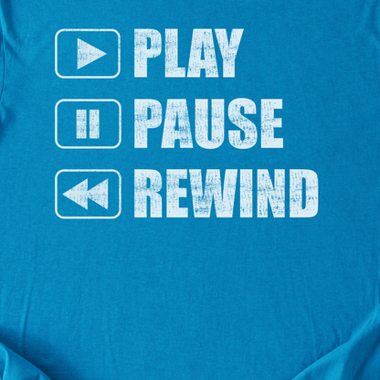 Play Pause Rewind Retro T-Shirt