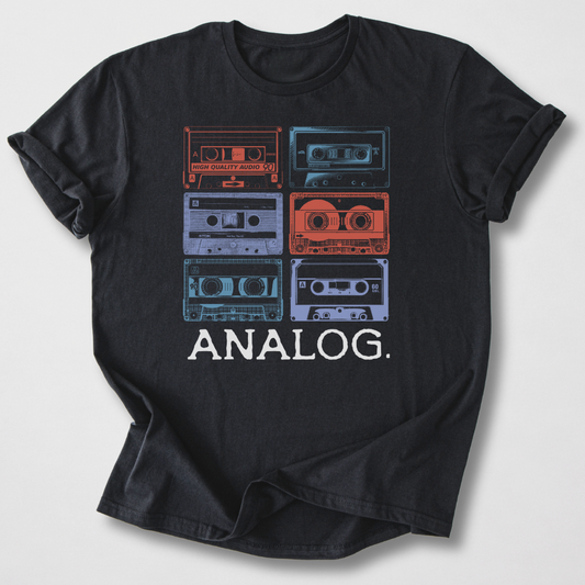 Analog Cassette Retro T-Shirt