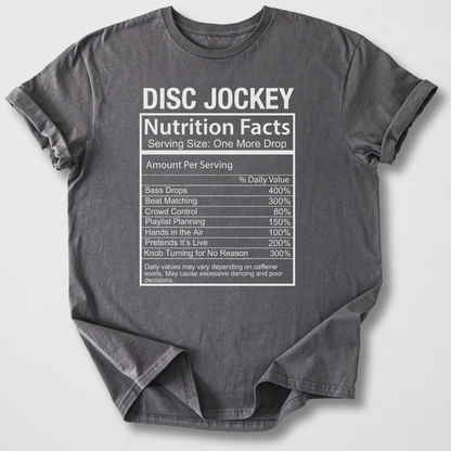 DJ Nutrition Facts T-Shirt