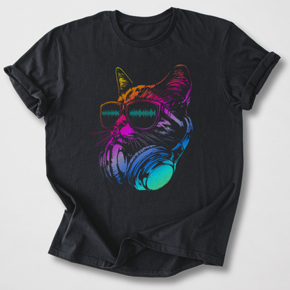 Raver Cat DJ T-Shirt