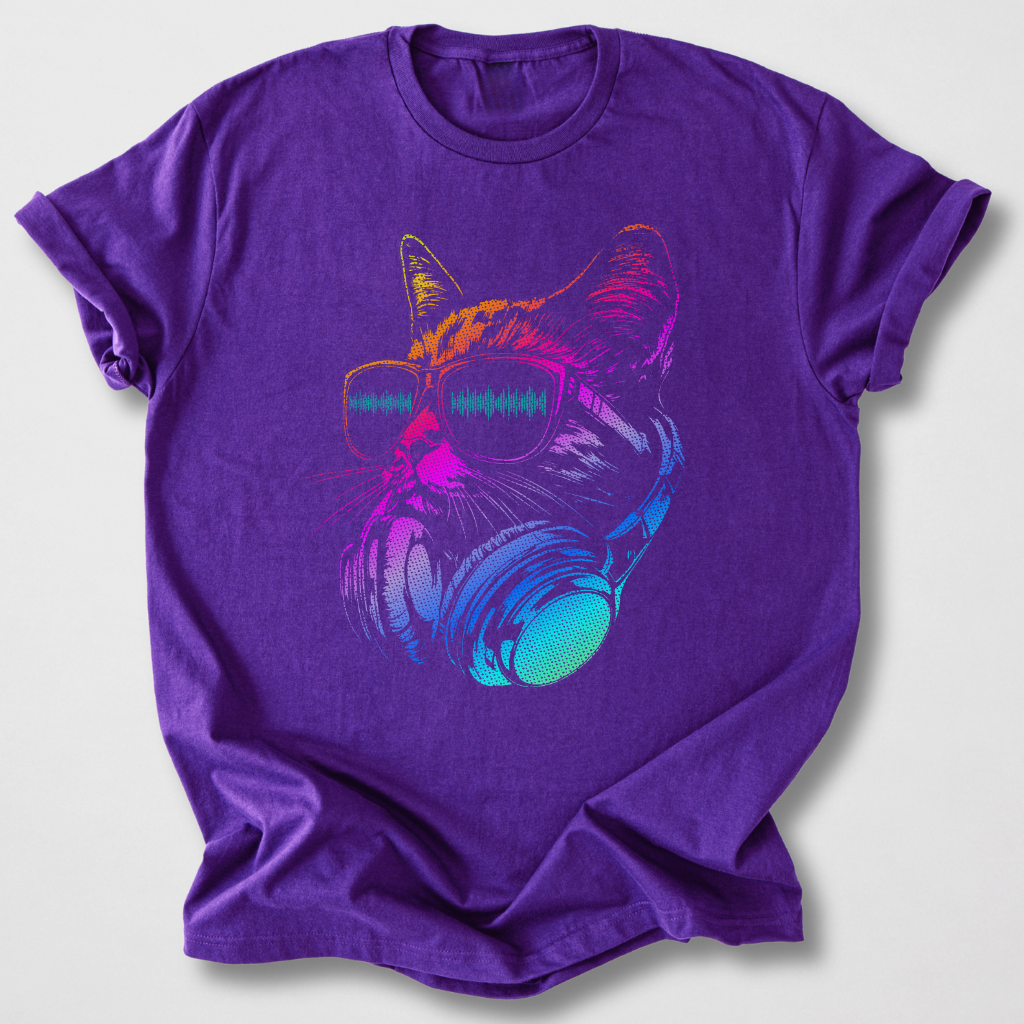 Raver Cat DJ T-Shirt