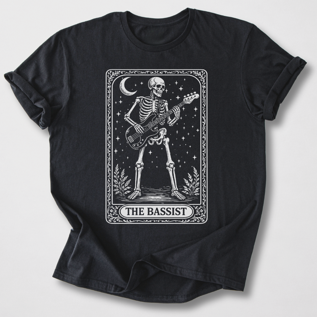 The Bassist Tarot Card T-Shirt