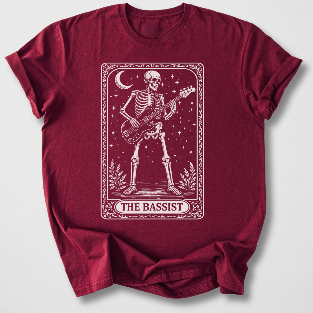 The Bassist Tarot Card T-Shirt