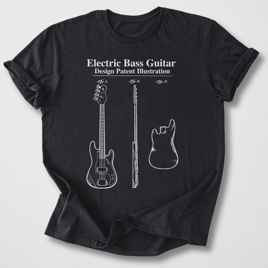 Bass Guitar Patent T-Shirt