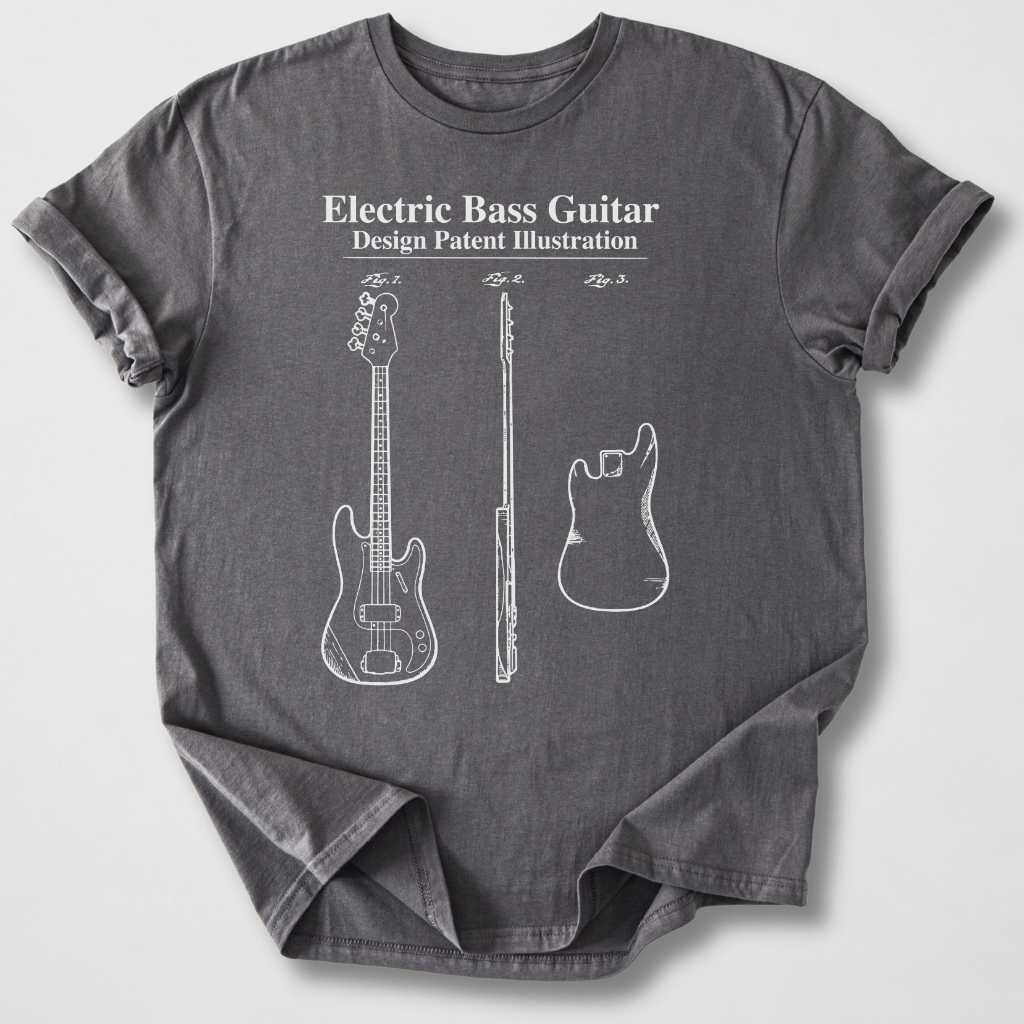 Bass Guitar Patent T-Shirt