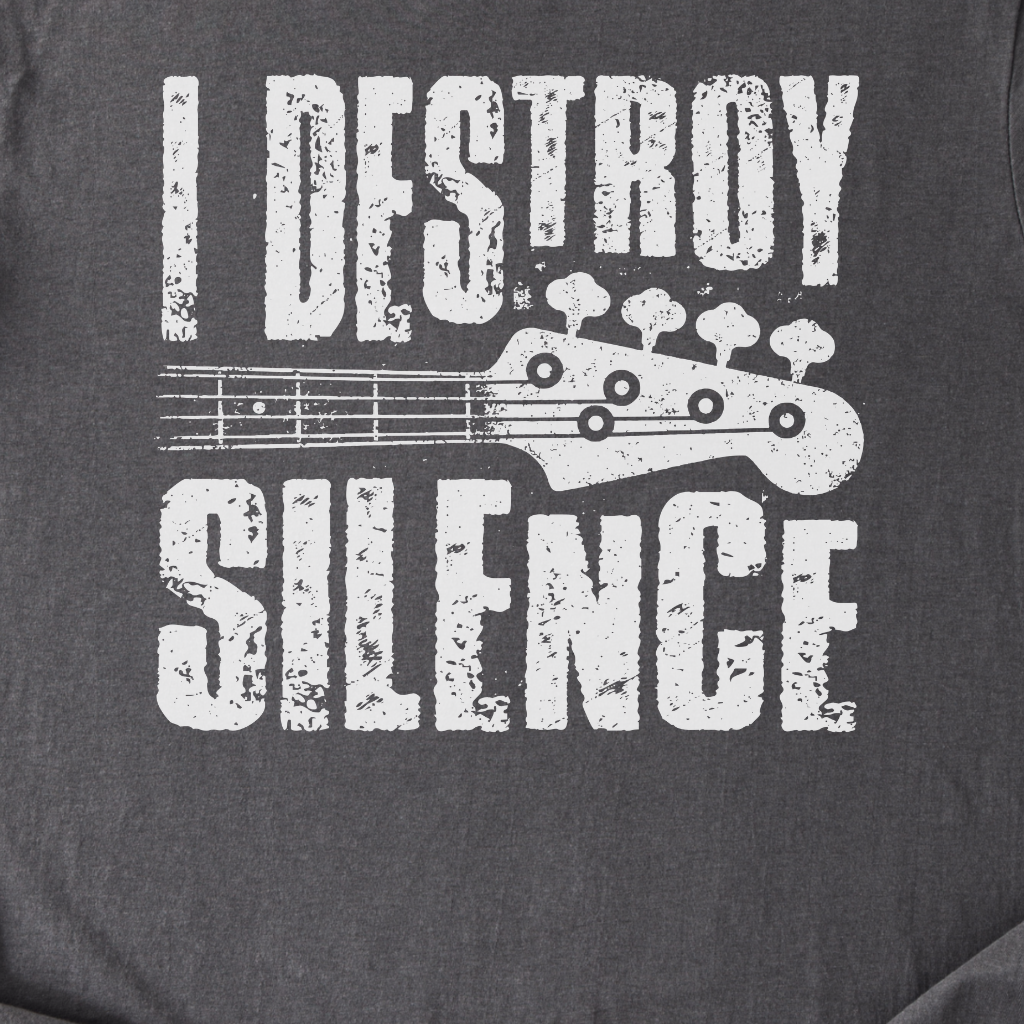 I Destroy Silence Bass T-Shirt