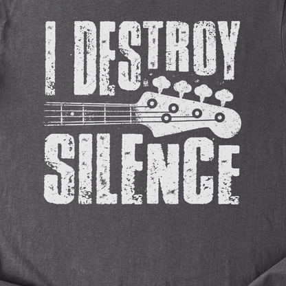 I Destroy Silence Bass T-Shirt