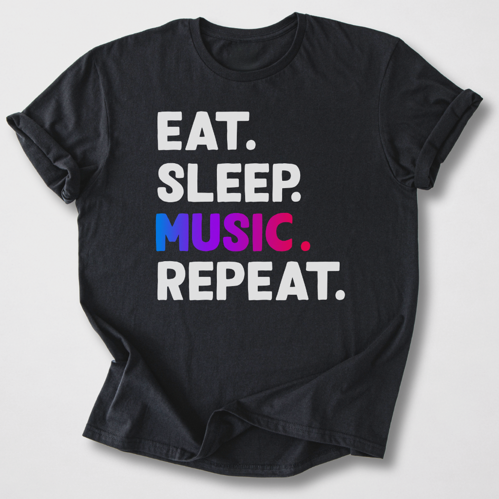 Eat Sleep Music Repeat T-Shirt