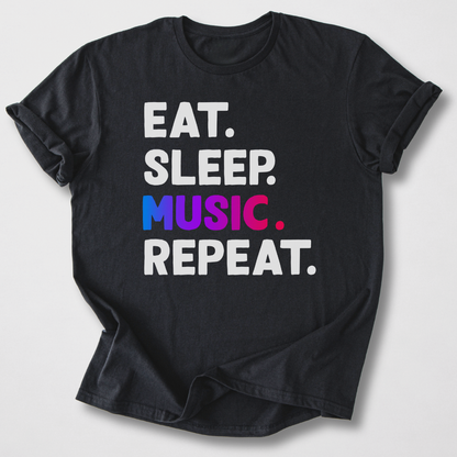 Eat Sleep Music Repeat T-Shirt
