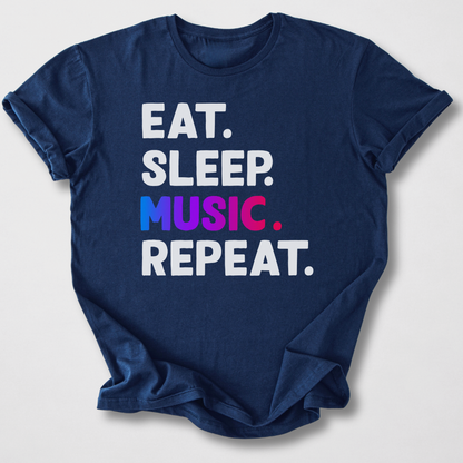 Eat Sleep Music Repeat T-Shirt